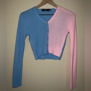 Pink and Blue Sweater